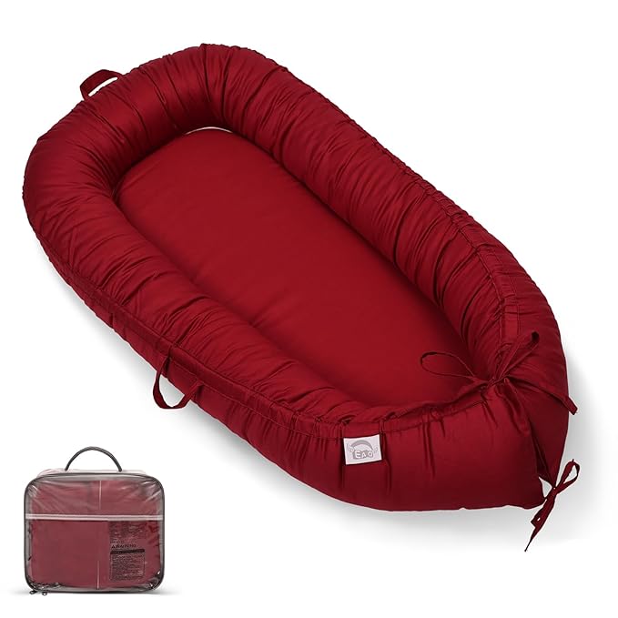 EAQ Baby Lounger, Infant Lounger for Newborn,Portable Baby Nest Cover Breathable & Soft, Newborn Essentials