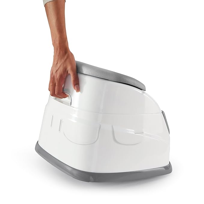 Ingenuity Baby Base 2-in-1 Booster Feeding and Floor Seat with Self-Storing Tray - Mist