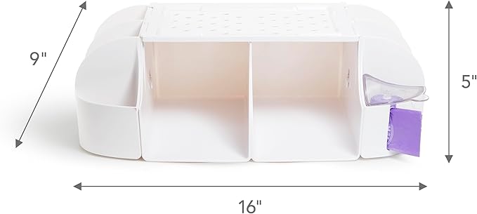 Munchkin® Diaper Change Organizer, Green/White (Pack of 6)