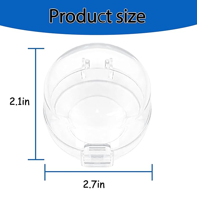 Stove Knob Safety Covers, Stove Knob Covers for Child Safety, Gas Stove Knob Locks, Prevent Baby Pets from Turning on Stoves, Baby proofing, Heat-Resistant Adhesive, (Clear)-5 Pack