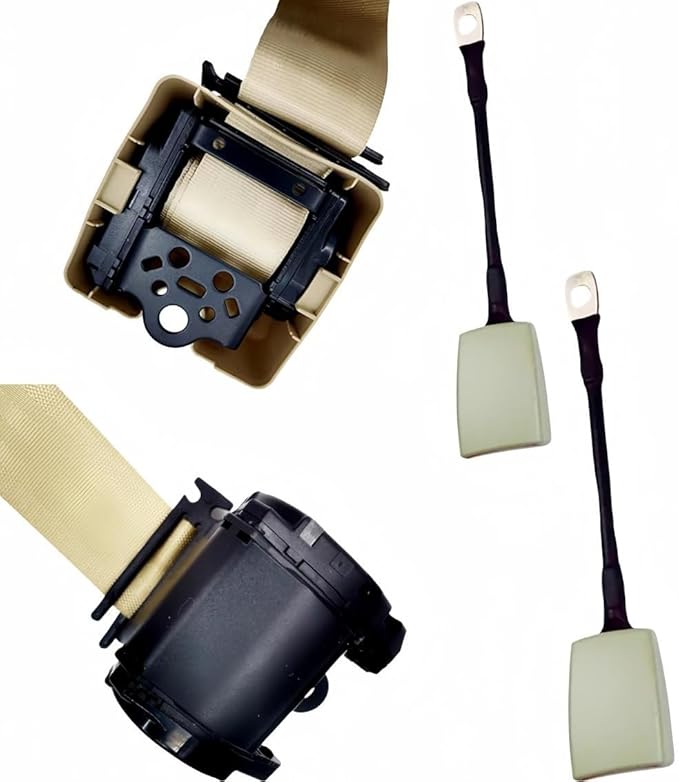 2 Pack 3 pt Pads Adjustable Retractable Straps Cover Universal Replacement Set for Golf Cart Go Kart,Club Golf Cart,Minivan Van,SUV,UTV, VR,Pickup,Truck for Modification Seatbelt Protective Covers Kit