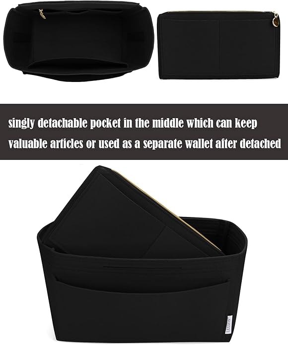 LEXSION Felt Insert Bag Organizer Bag In Bag For Handbag Purse Organizer Fits Speedy Neverful