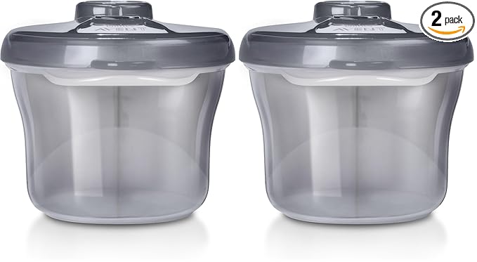 Philips AVENT Powder Formula Dispenser and Snack Cup for Unisex Baby,Grey,SCF135/18,(Pack of 2)