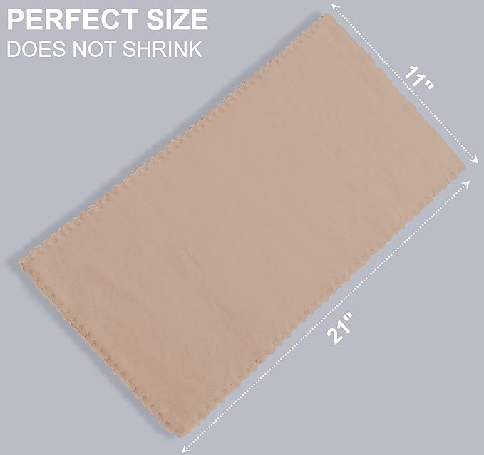 Spotted Play 8 Pack Burp Cloths for Baby - 20'' by 10'' Ultra Absorbent Coral Fleece Burping Cloths, Newborn Towel - Milk Spit Up Rags - Brown, 8 Piece Set