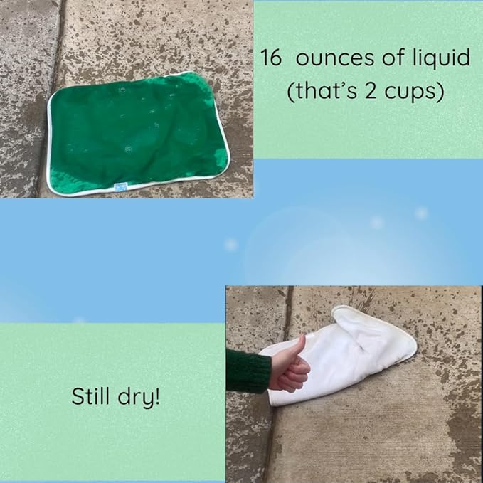 4-Layer Premium Burp Cloths for Heavy Spit-Up & Reflux – 2 Pack | Wide Coverage, Super Absorbent Cotton, No Seep-Through by Happy Spitters Club