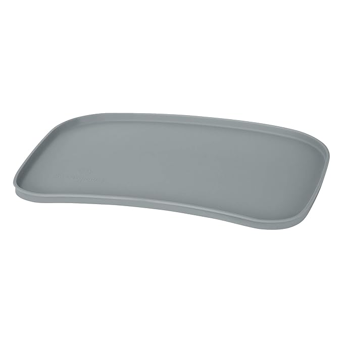 Green Sprouts Mini Platemat | Silicone Helps Avoid Harmful Chemicals | Contoured Design fits Most high Chairs, Helps Toddler Develop Independent Eating Skills, Heat-Resistant, Dishwasher Safe