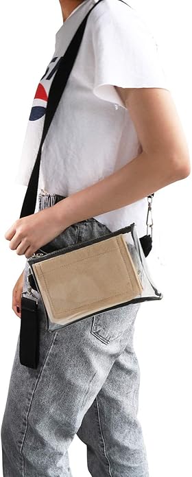 Joqixon Mini Felt Purse Organizer Insert Small Tote Bag organizer with Zipper
