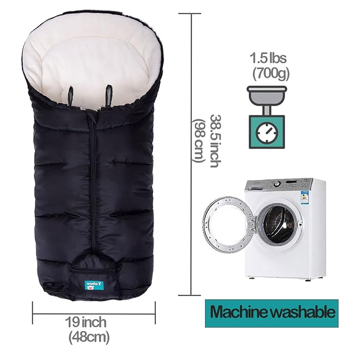 Yobee Toddler Warm Stroller Bunting Bag, Winter Waterproof Windproof Stroller Blanket, Protact Baby from Cold Weather Footmuff for Stroller