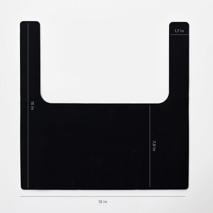 Yeah Baby Goods Placemats Compatible with IKEA Antilop High Chair (Cinder Black) - Slip-Resistant & Food-Grade Silicone High Chair Mat - Easy Clean HighChair Accessory