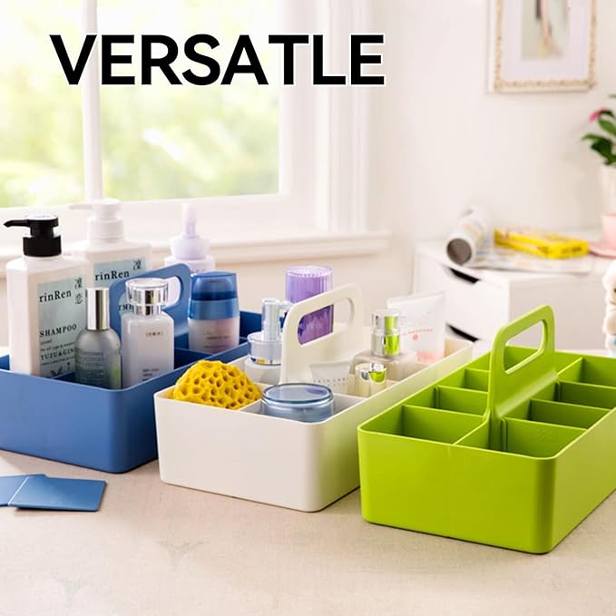Bath caddy for baby, Bathroom Makeup organizer Countertop with Handle,Skincare Caddy for Vanity,Storage Box ,bathtub storage ,Bathroom Trays,Shower Caddies,Baby Bath Toy Organizer,Desktop storage