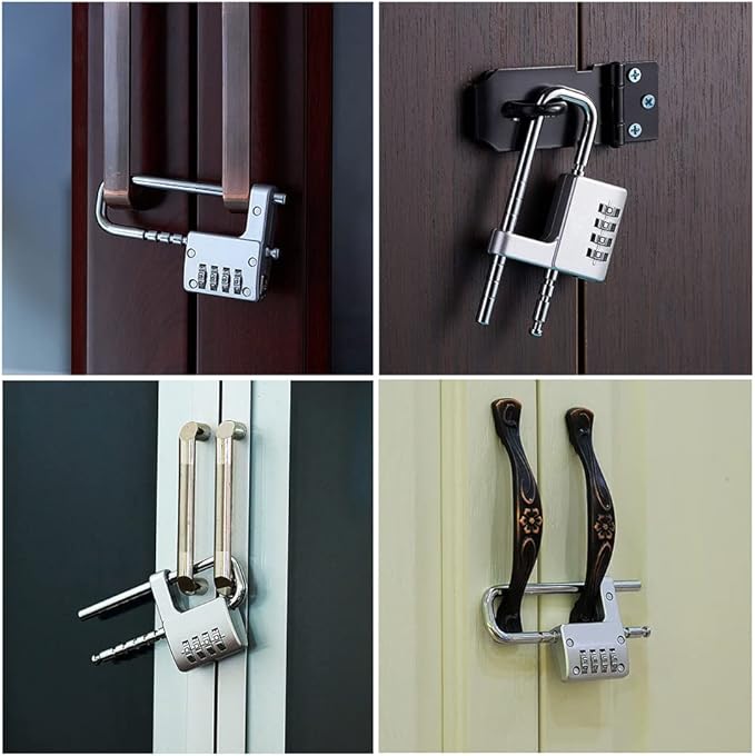 Cabinet Lock,Combination Padlock,Stainless Steel Gym Locker Lock Code Long Adjustable Shackle Lock for Outdoor, School, Gym, Sports lockers, Fences,