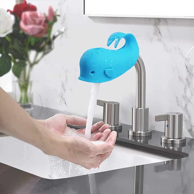 Spout Cover for Bath, Bathtub Faucet Cover Baby Bathroom Tub Silicone Faucet Protector for Kids, Bathtub Spout Cover for Baby Toddlers Bath Accessories for Baby Universal Bath Protector, Blue