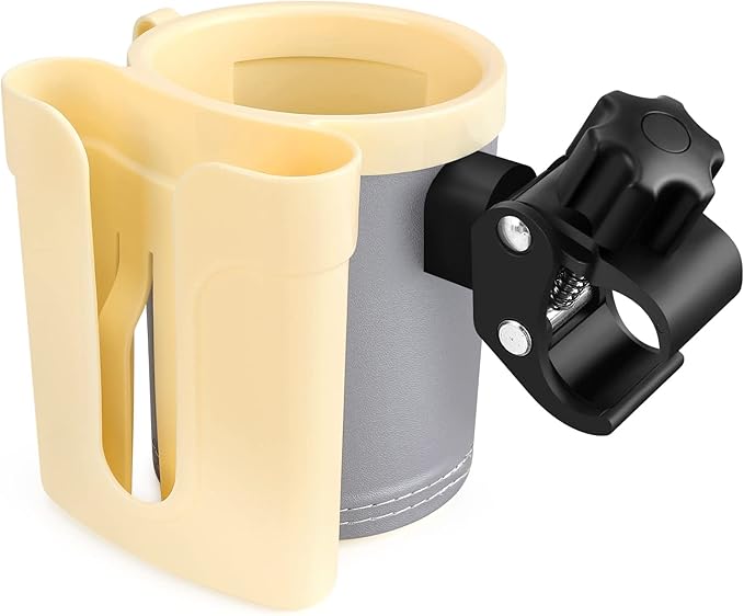 Accmor Stroller Cup Holder with Phone Keys Holder, 3-in-1 Universal Cup Holder, Drinks Bottle Holder for Stroller, Bike, Wheelchair, Walker, Scooter