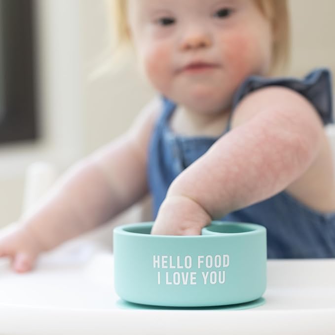 Bella Tunno Silicone Suction Bowl for Toddlers and Babies, Food Grade BPA Free Silicone, Non Slip Suction Base, Microwave & Dishwasher Safe, Ideal Baby-Led Weaning & Self Feeding Bowl, Miss Mess