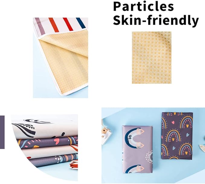 Baby Splat Mat for Under High Chair - WWaterproof and Washable Eating Mat for Toddlers&Kids, Portable Play Mat and Table Cloth 43 inch (Dots)