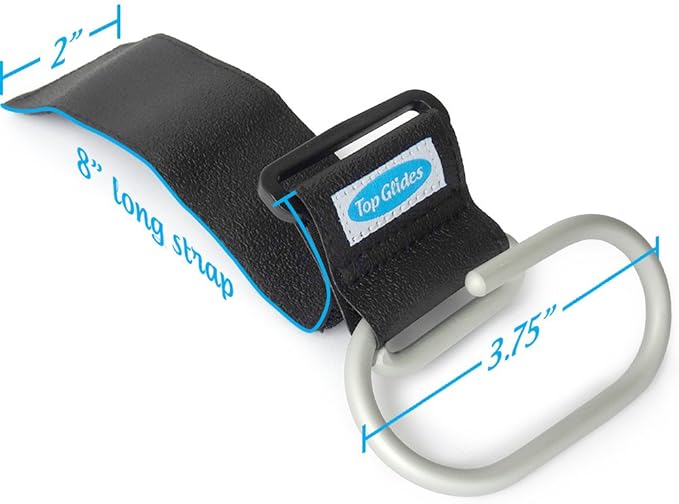 Top Glides Jumbo Swirly Hook for Strollers/Walkers, Silver/Black (Silver)