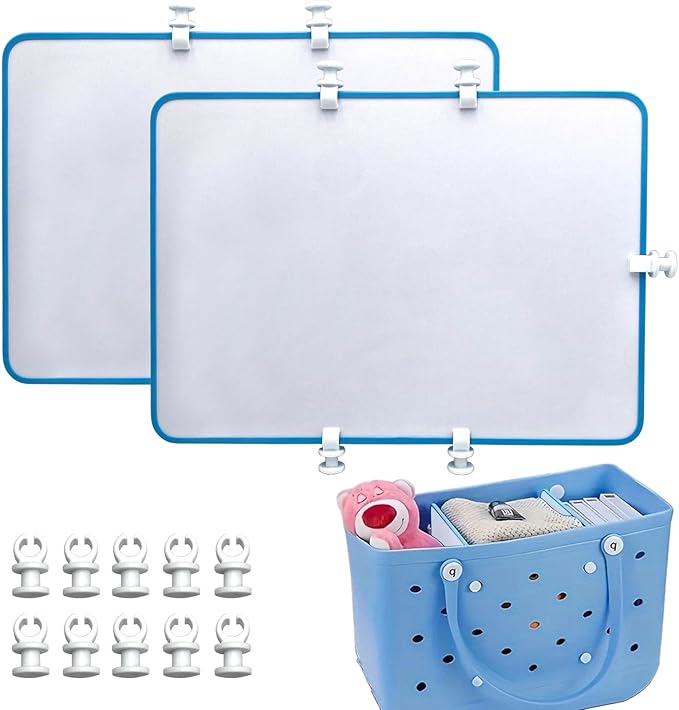 2pcs Bogg Bag Divider Tray - X Large Compatible - Bench Bag Organizer Insert - Accessories (Blue+White)