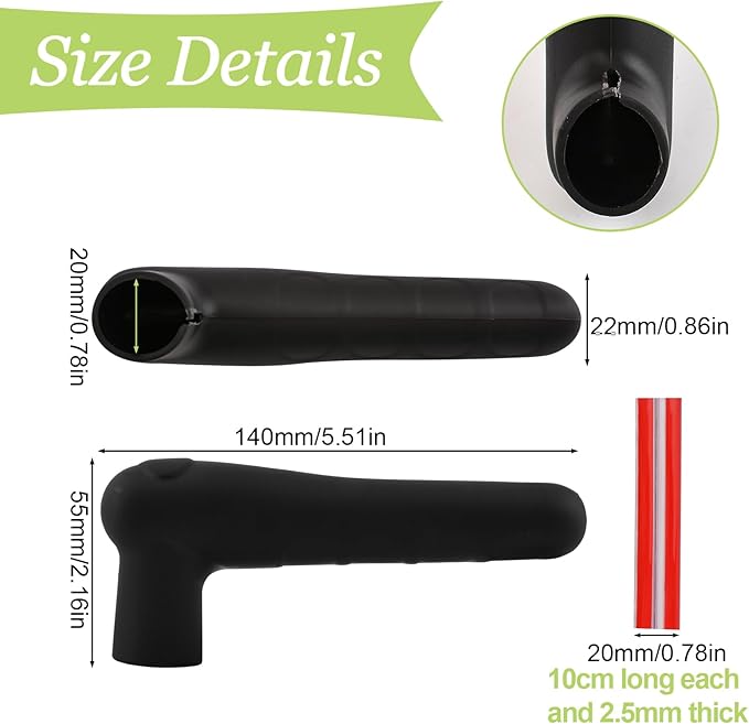 Door Handle Covers, 2Pcs Black Silicone Door Handle Glove Covers Door Knob Covers Anti-Slip Safety Door Lever Protectors with Anti-Collision Adhesive Strip for Flat Square Door Levers