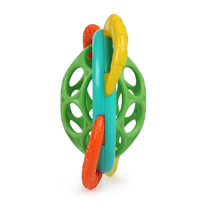 Bright Starts Soothers & Shakers 7pc Gift Set - BPA-Free Baby Rattles, Teethers and Stroller Toys, Unisex, Newborn+