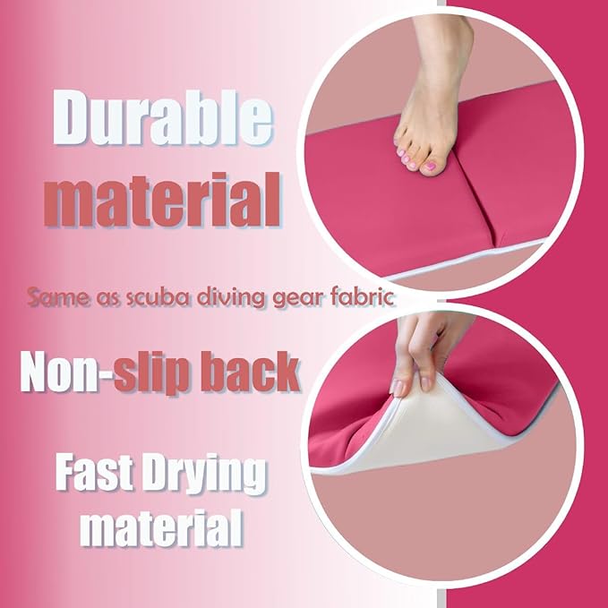 Supa Ant Baby Bath Kneeler and Elbow Rest Pad –Mom’s Choice Award Winner –US-Designed Extra Thick Bathtub Kneeling Pad with 8 Suction Cups, 5-Pocket Organizer, Non-Slip, Cushioned, Durable (Pink)