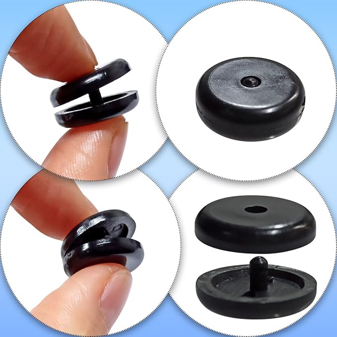 5 Sets Universal Fit Seatbelt Stopper Kit, Snap-on Seat Belt Button Stop, Black Seat Belt Buckle Button Prevent Plastic Seat Belt Button Buckle Clip Stop From Sliding Down The Belt
