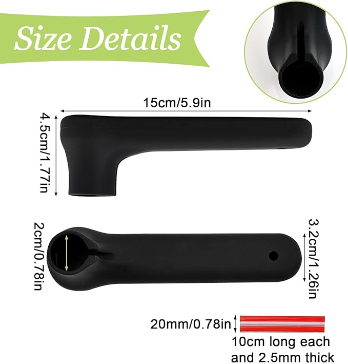 Door Handle Covers, 4Pcs Matte Black Silicone Door Handle Glove Covers Door Knob Covers Anti-Static Safety Door Lever Protectors for Flat Square Door Levers