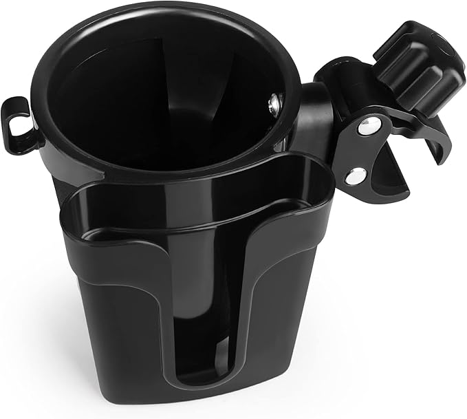 Accmor Stroller Cup Holder with Phone Keys Holder, 3-in-1 Universal Cup Holder, Drinks Bottle Holder for Stroller, Bike, Wheelchair, Walker, Scooter