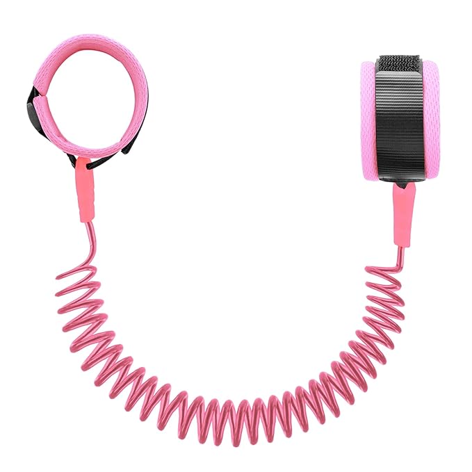 Anti Lost Wrist Link for Toddlers, Safety Toddler Leash, Child Leash, Wrist Leash for Babies and Kids, Children's Safety Wristband for Outdoor, Family Travel(8.2ft/2.5m, Pink)