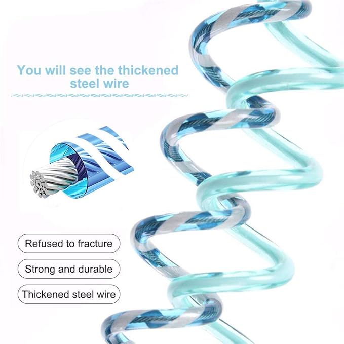 Kids Anti Lost Wrist Link, Children Wrist Traction Rope with Key Lock, Toddler Safety Harness Wrist Leash Baby Walking Wrist Strap, for Outdoor Activities, Travel & Shopping, 2 m/ 6.6 ft (Blue)