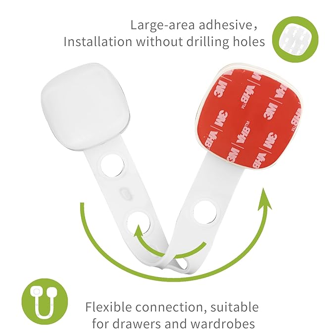 Baby Proofing Child Safety Locks 2 Pack Baby Locks for Furniture Kitchen Ovens Toilet Seats