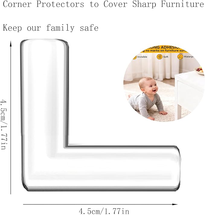 EBUKTUK 8pcs, Corner Protectors, Table Corner Protectors to Cover Sharp Furniture, Corner Guards Bumpers to Keep Our Family Safe, Anti-Collision, Suitable for Table Corner Cabinet Corner Window Corner