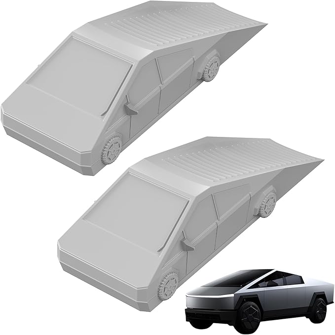 2Pc Funny Tesla Cybertruck Door Stoppers for Bottom of Door, Anti-Slip Rubber Heavy Duty Door Stop Wedge, Large Doorstop 2 inches High Gate Holder Suits Any Floor＆ As a Gifts