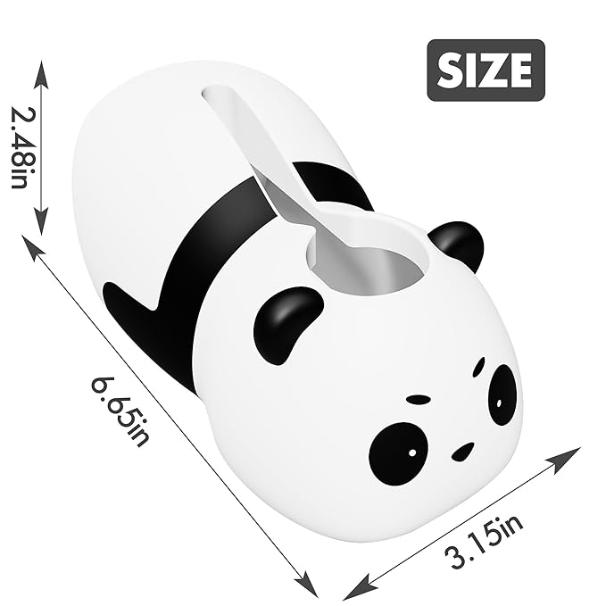 Baby Bathtub Faucet Cover, Bathtub Spout Cover Safety Guard for Kids, Shower Protector Toddler Bathroom Accessories Universal Fit, Cute and Soft Panda Faucet Covers for Bath Fun