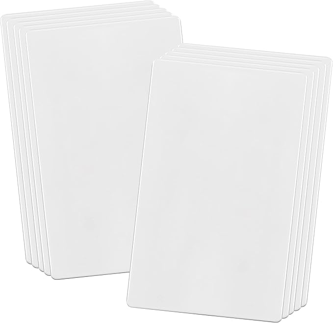 ENERLITES Screwless Blank Wall Plate, Child Safe Blank Device Outlet Cover, Standard Size, 1-Gang 4.68" x 2.93", Polycarbonate Thermoplastic, UL Listed, SI8801-W-10PCS, Glossy, White, 10 Pack