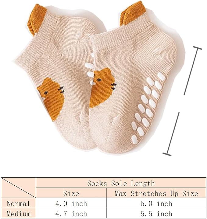 TFTSR Baby Knee Pads for Crawling (3 Pairs) and Baby Socks for Walking (3 Pairs), Walking Protector for Toddler Kid Girls Boy