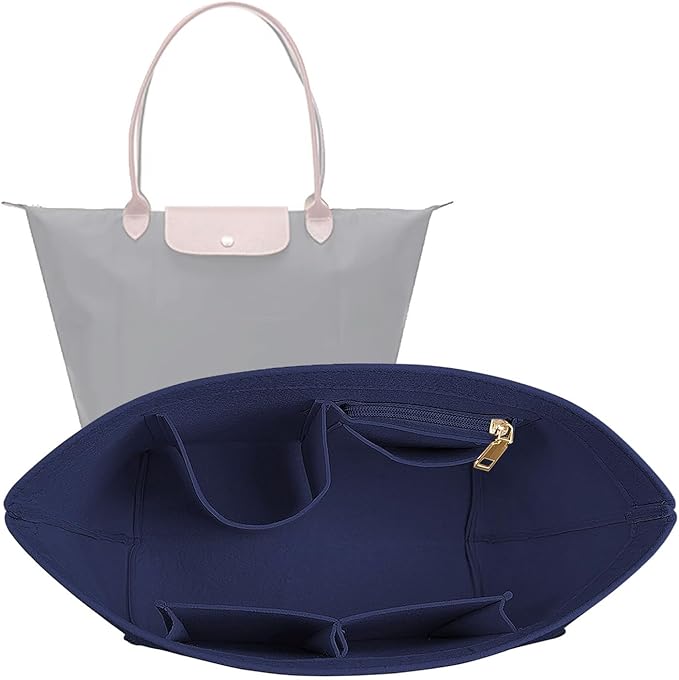 Lckaey Purse Organizer for Le Pliage Handbags insert Organizer insert 1012blue-S