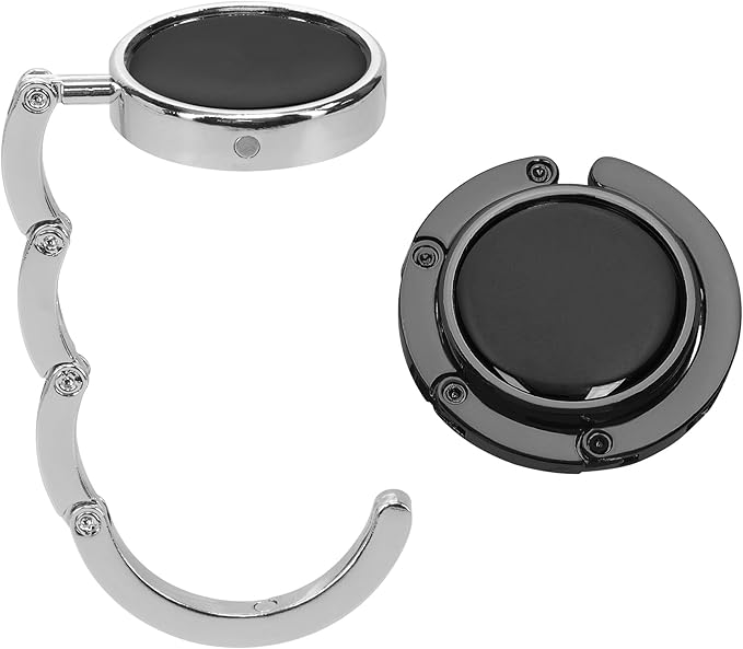 kwmobile Purse Hanger for Table (Set of 2) - Purse Hook for Table - Folding Handbag Hanger - Portable Bag Holder