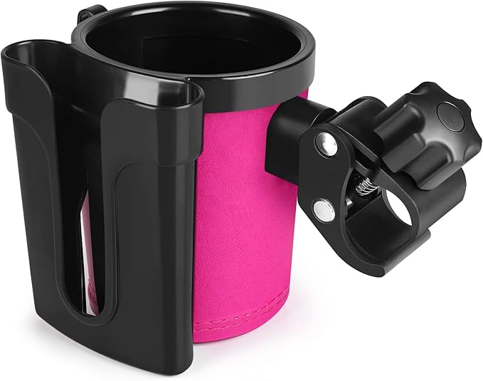 Accmor Stroller Cup Holder with Phone Keys Holder, 3-in-1 Universal Cup Holder, Drinks Bottle Holder for Stroller, Bike, Wheelchair, Walker, Scooter