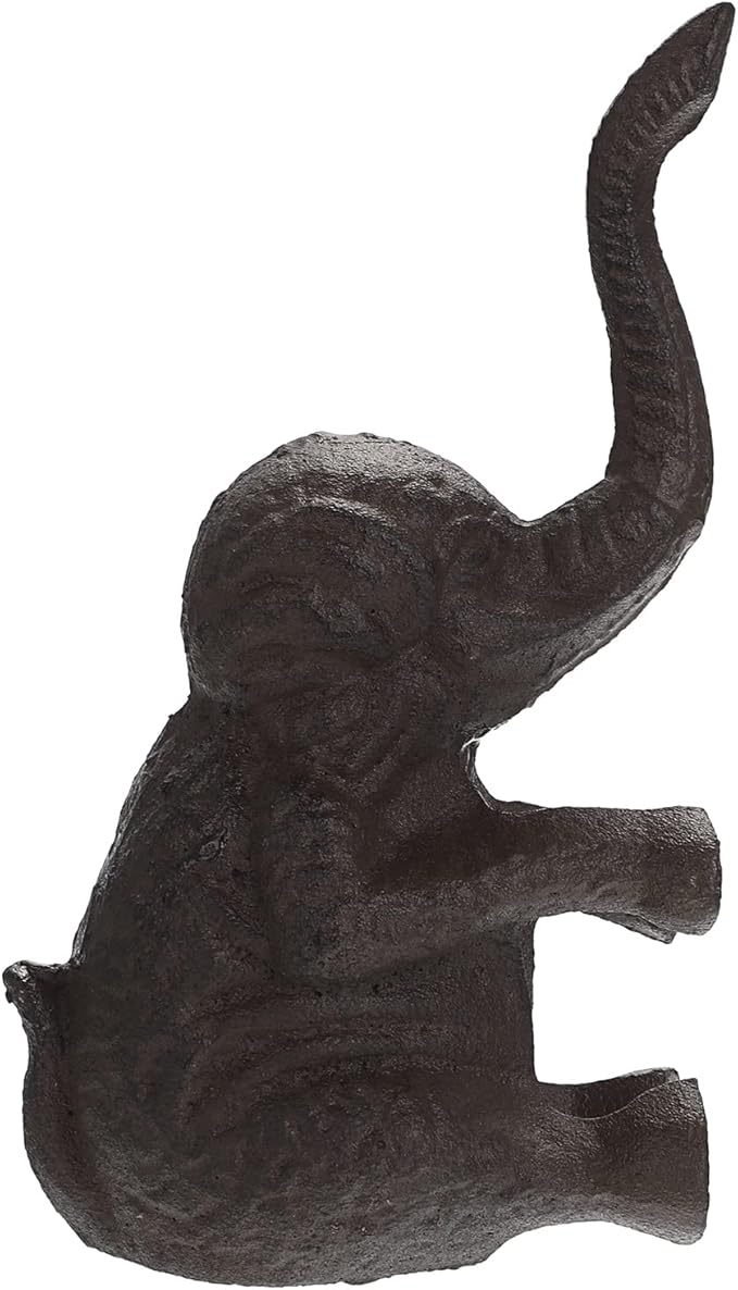Sumnacon Cast Iron Cute Elephant Door Stop - Heavy Duty Floor Door Stopper Avoid Drilling Hole, Vintage Iron Doorstop for Patio Yard Garden Farmhouse Home Office Commercial Industrial
