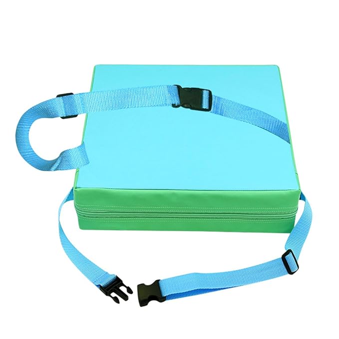 Toddler Booster Seat for Dining Table,Chair Increasing Cushion for Baby Kids,Portable Dismountable Adjustable Highchair Booster (Blue+ Green)