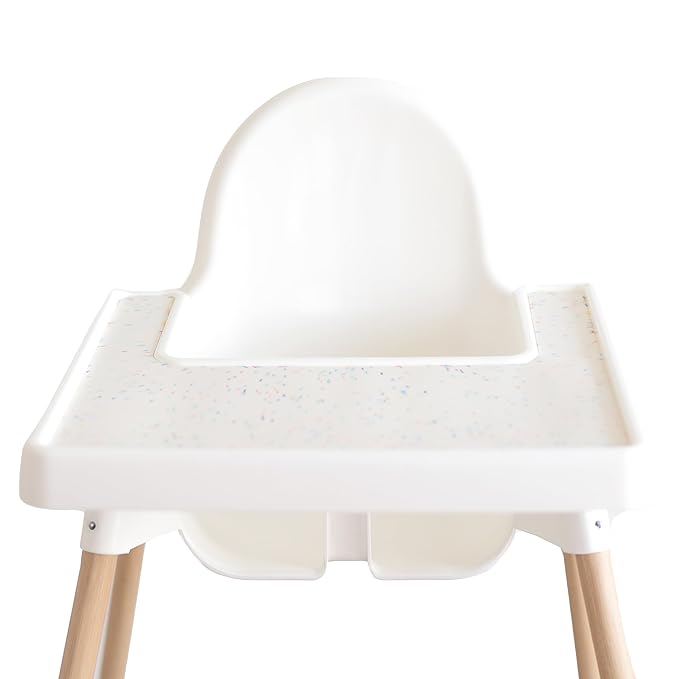 Yeah Baby Goods Placemats Compatible with The IKEA Antilop Highchair (Rainbow Sprinkles) - Food-Grade Silicone Highchair Tray Mat – Easy to Clean, High Chair Accessory
