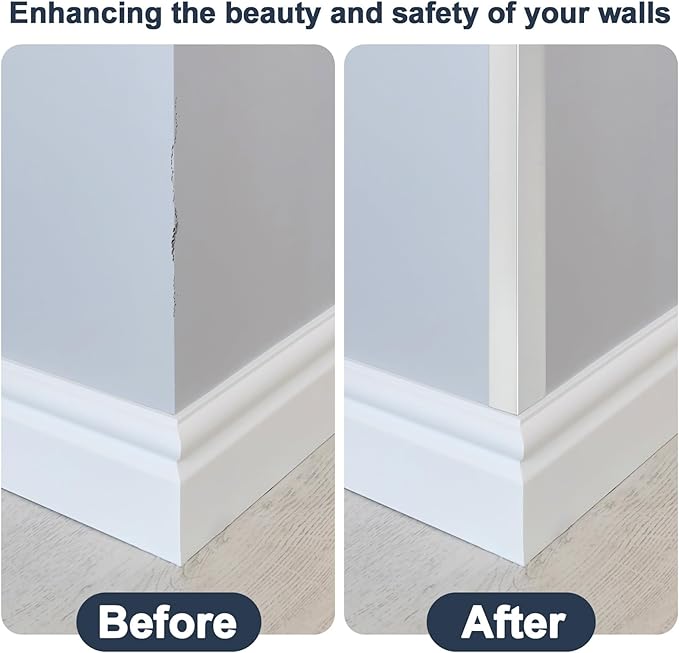 10PCS 48" Metal Corner Protectors, Aluminum Self Adhesive Corner Guards, Metal Wall Edge Protector Strip, Furniture Corner Protectors, Wall Cabinet Baseboard Decoration 48" x 1" (Silver)