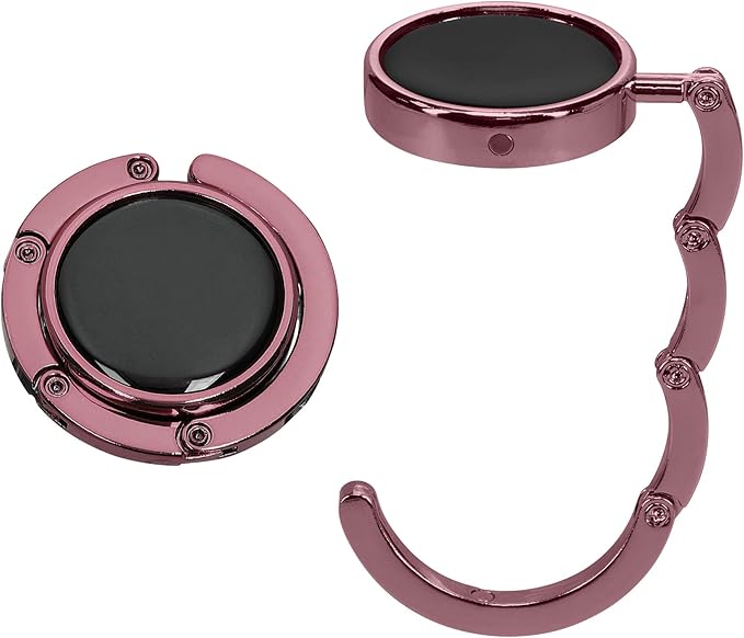 kwmobile Purse Hanger for Table (Set of 2) - Purse Hook for Table - Folding Handbag Hanger - Portable Bag Holder