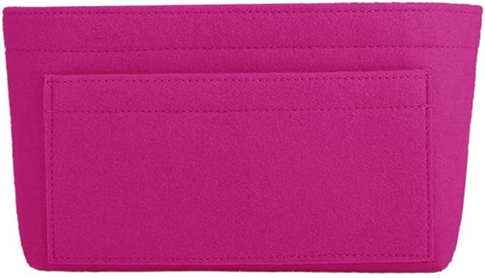 ZTUJO Purse Organizer Insert, Felt Bag Organizer For Handbag Purse Organizer,13 Colors, 6 Size (Medium, Rose)