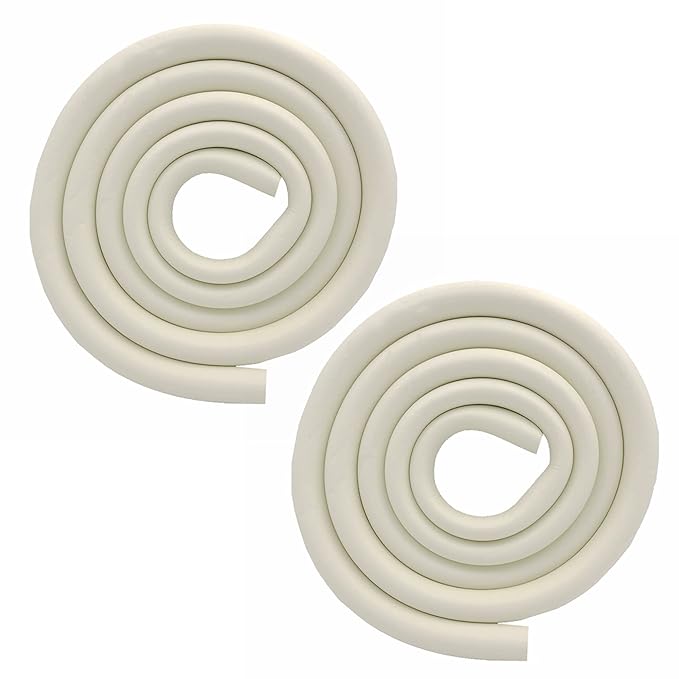 M2cbridge U Shape Extra Thick Furniture Table Edge Protectors Foam (Off White (6.5ft x 2))