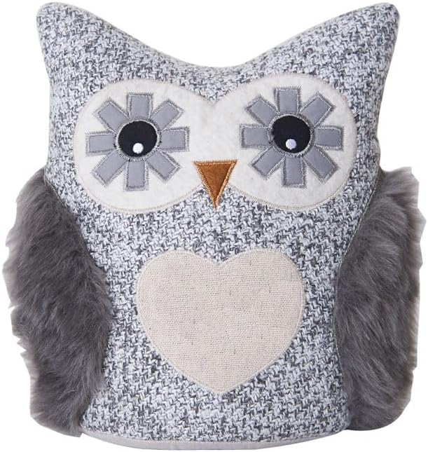 Cute Decorative Door Stopper for Bottom of Door and Inside Door Decorative.Soft and Weighted Door Stop to Keep Door Open for Home and Office(Owl)