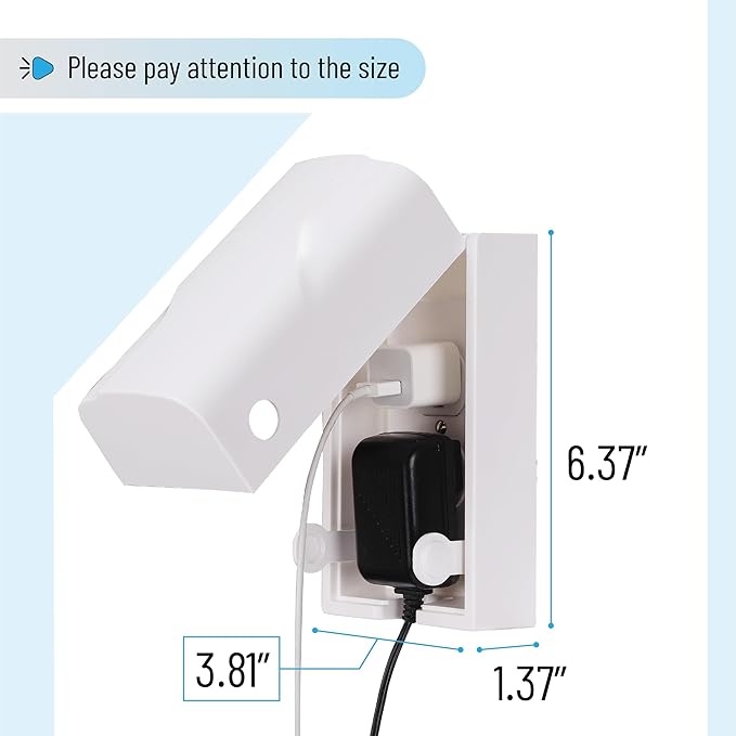 Bates - Baby Safety Outlet Cover Box, 2 Pack, Baby Proof Outlet Covers Baby Proofing, Plug Covers for Electrical Outlets, Socket Covers for Outlets, Child Proof Outlet Cover, Outlet Box Cover