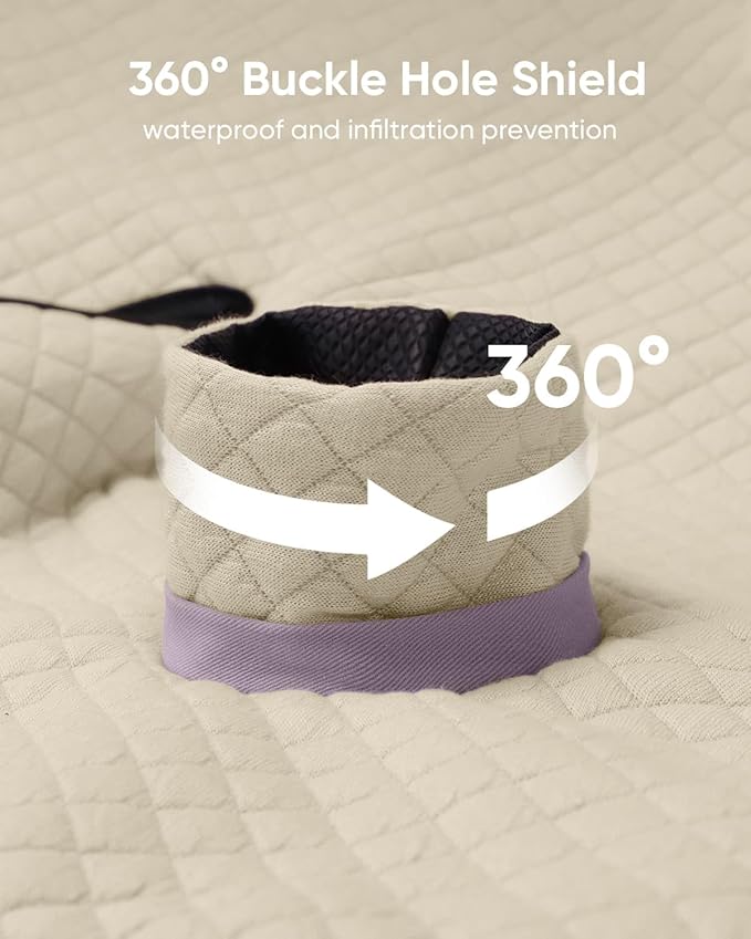 TinlyFinly 2 Pack Baby Potty Training Car Seat Protector, Waterproof Car Seat Liner for Potty Training Toilet, Baby Infant Toddler Piddle Pad Fits for Carseat, Stroller, Highchair - 2 Pack, Beige