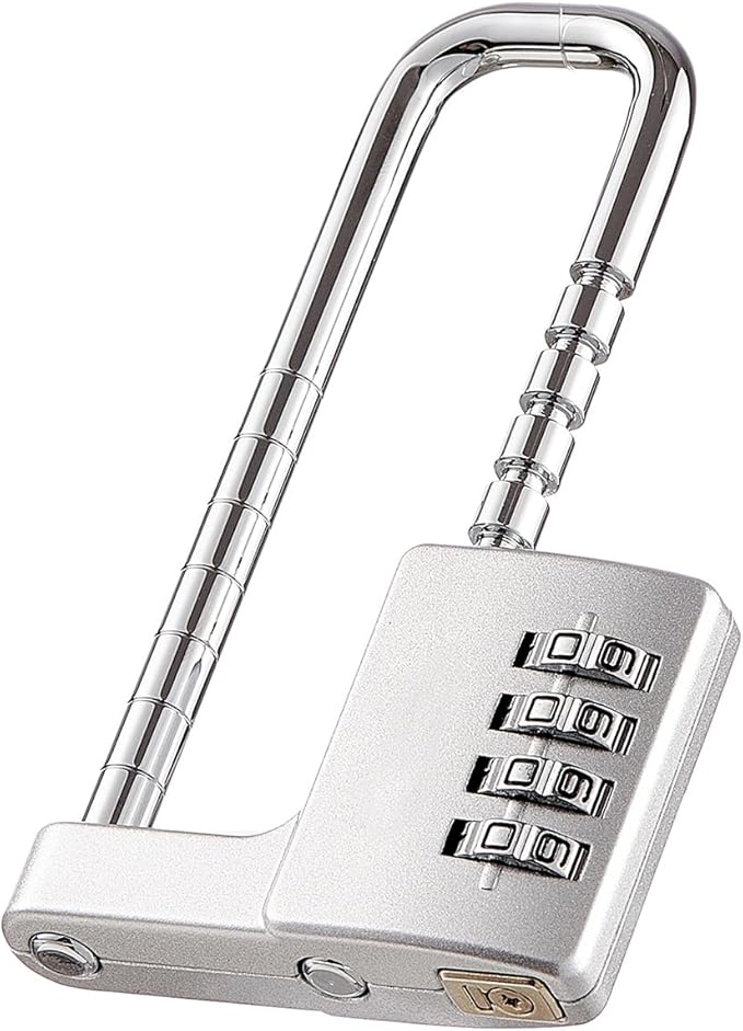 Cabinet Lock,Combination Padlock,Stainless Steel Gym Locker Lock Code Long Adjustable Shackle Lock for Outdoor, School, Gym, Sports lockers, Fences,