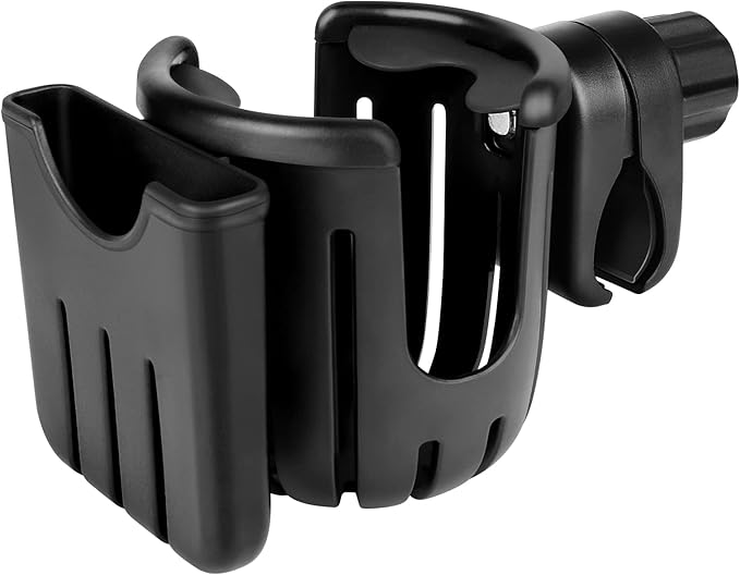 Accmor Stroller Cup Holder with Phone Holder, Universal Cup Holder, 2-in-1 Cup Phone Holder for Stroller, Bike, Walker, Wheelchair